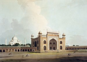 アグラのタージマハル、「東洋の風景：ヒンドゥースタンの24の景色」、1796年